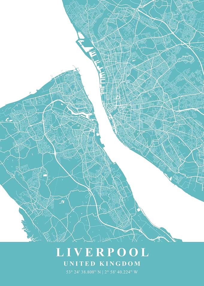Liverpool Beach Plane Map