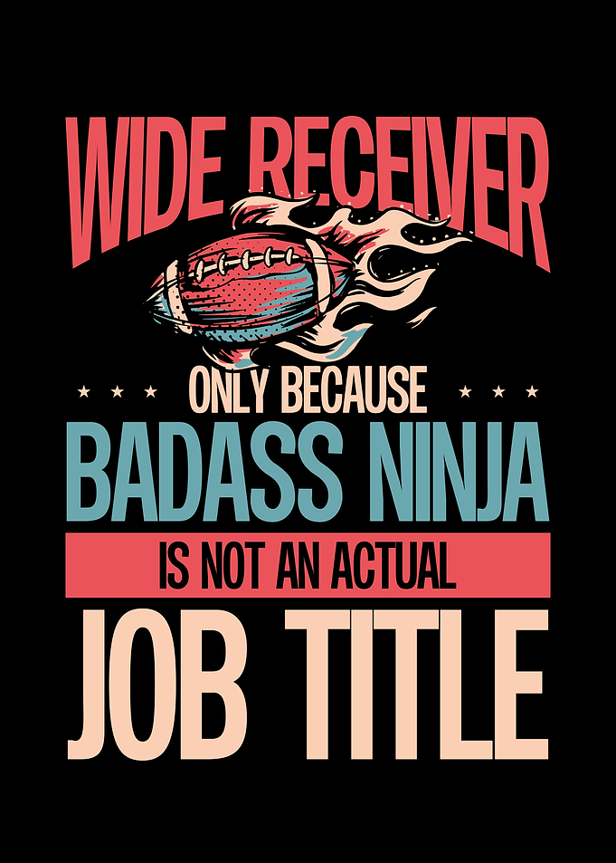 Wide receiver is a ninja
