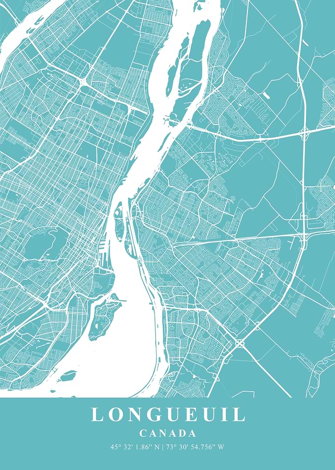 Longueuil Beach Plane Map