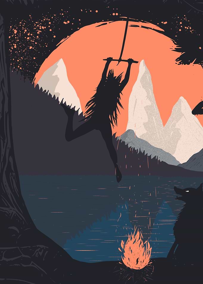 Witch and Moon