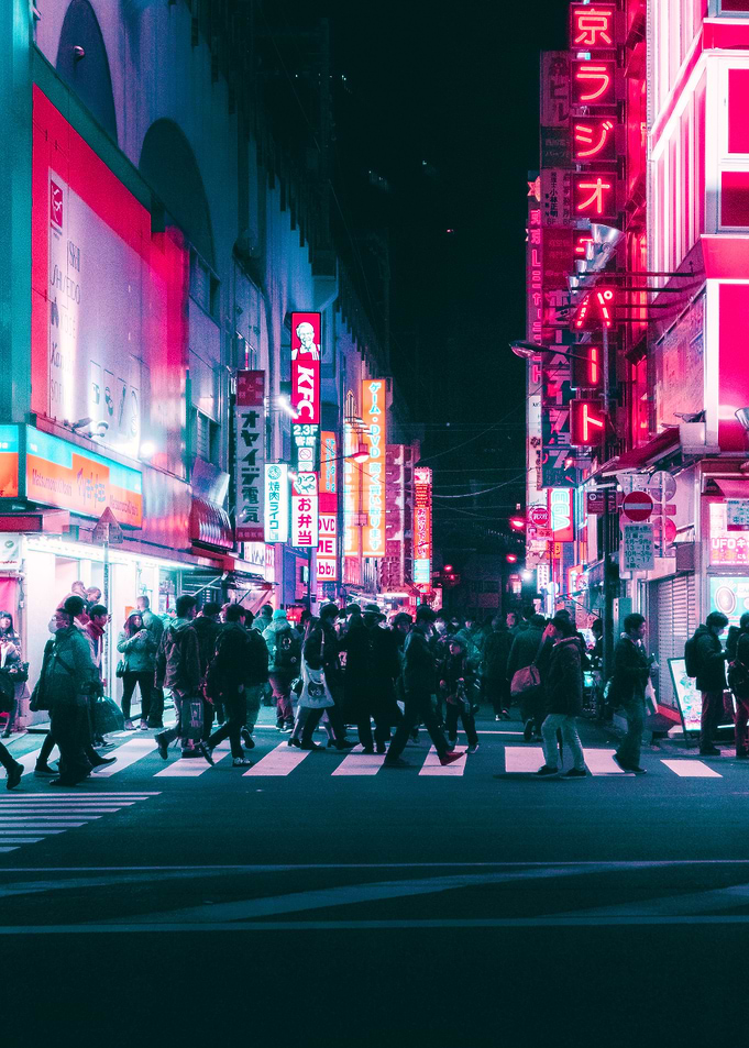 Neon Nights in Tokyo Japan