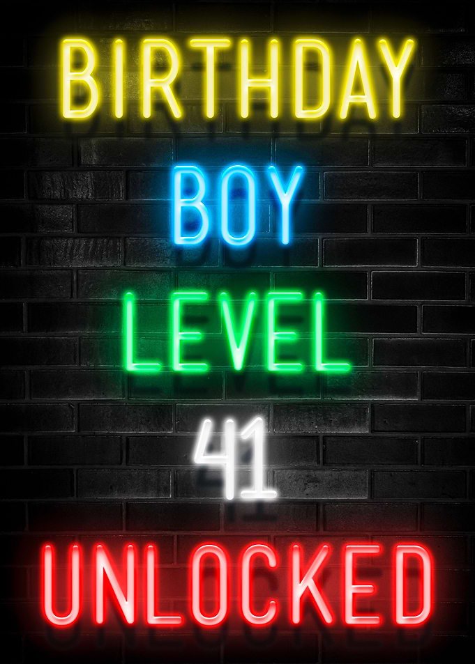 BIRTHDAY BOY LEVEL 41