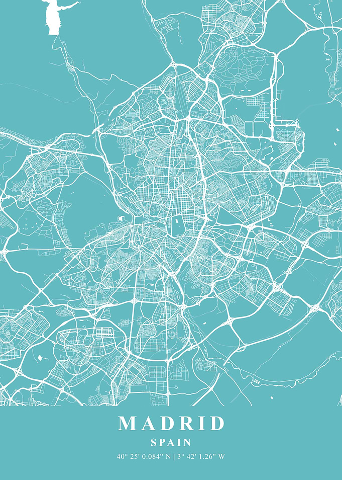 Madrid Beach Plane Map