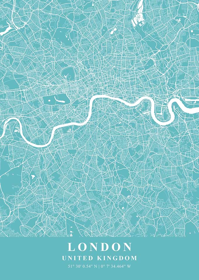London Beach Plane Map