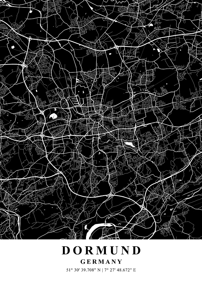 Dortmund City Map Germany