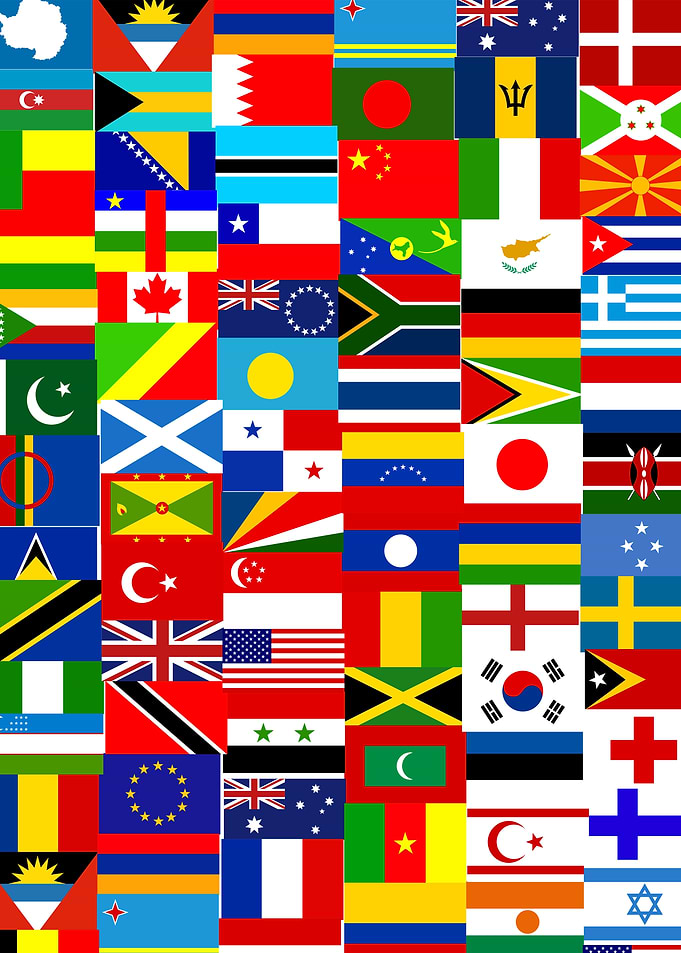 World Flag Montage
