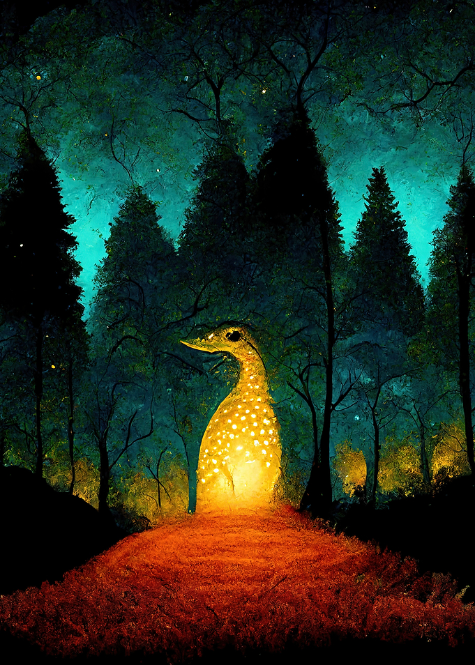 Whimsical forest creature