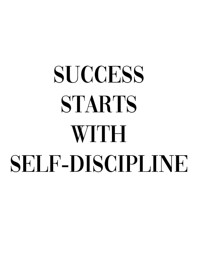 Success Self Discipline