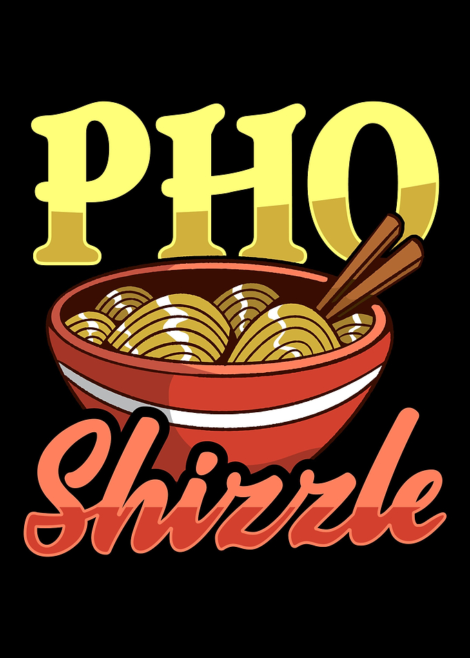 Asian pho noodle soup