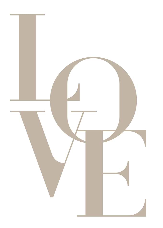 Boho Love Typography