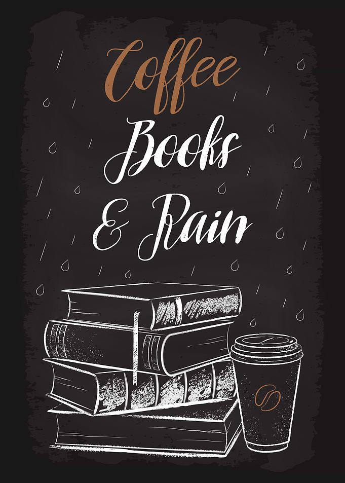 Coffee Books and Rain