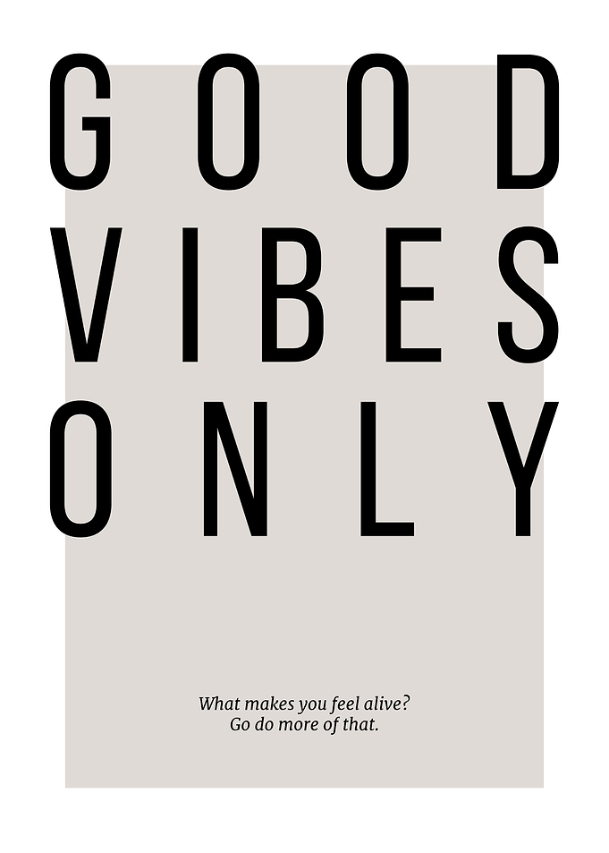 Good Vibes Only Beige