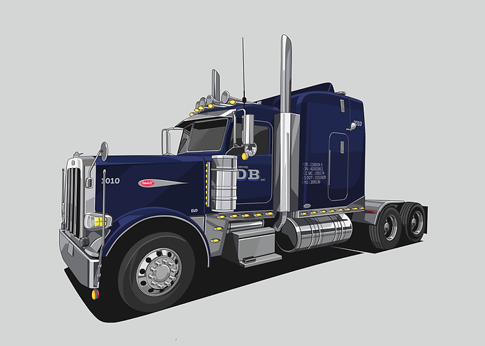 truck cargo blue