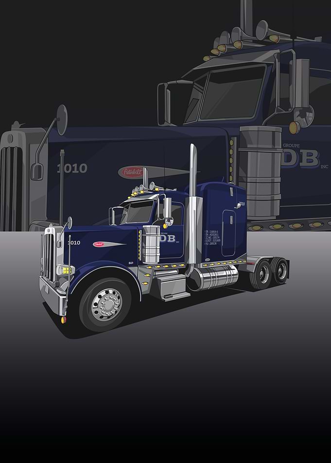 truck cargo blue