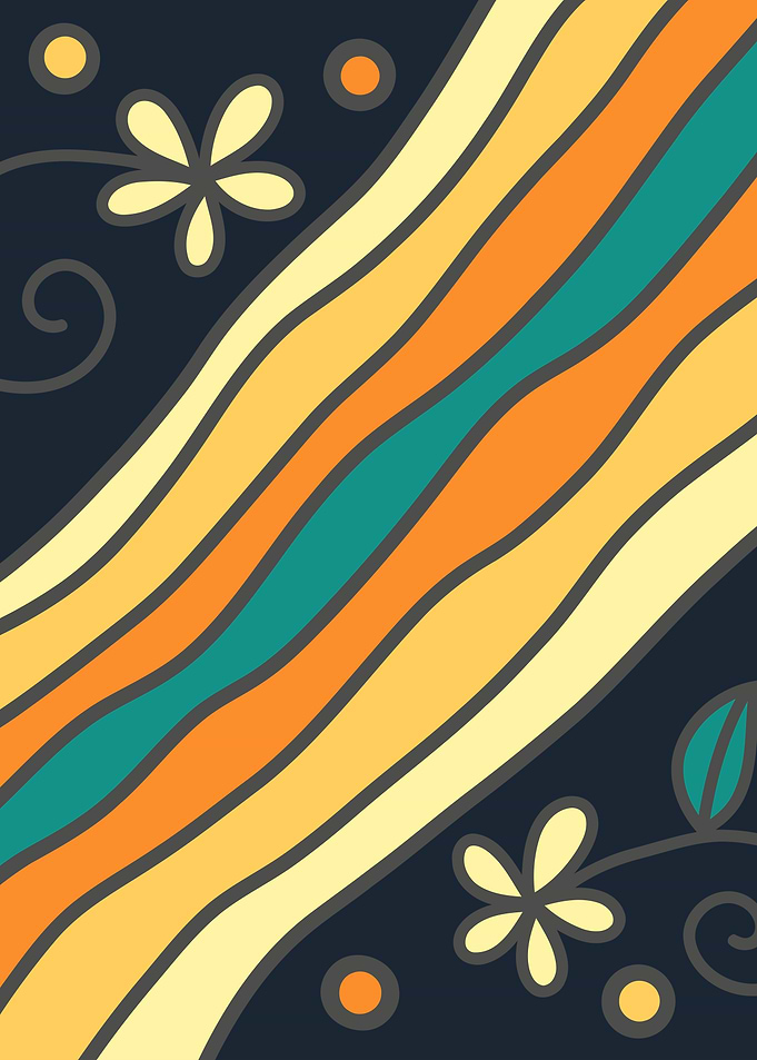 Retro Doodle Stripes