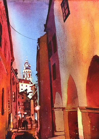 European castle artwork