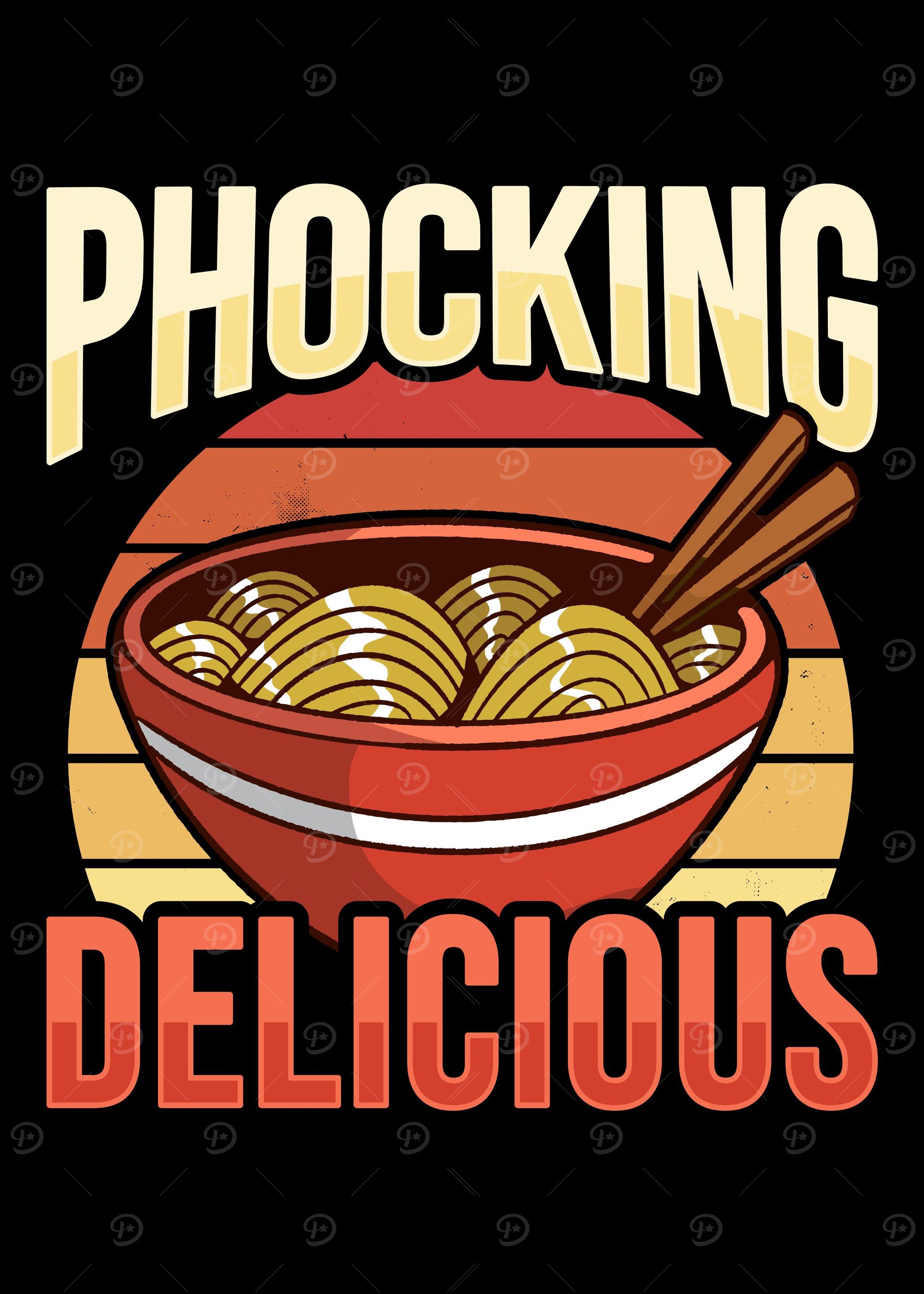 Asian pho noodle soup