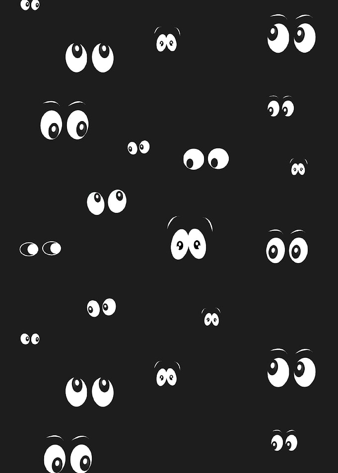 Glowing in the dark eyes