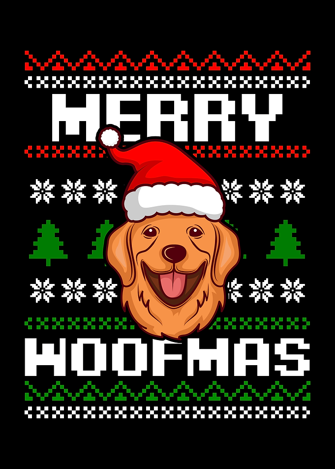 Dog Ugly Christmas Merry