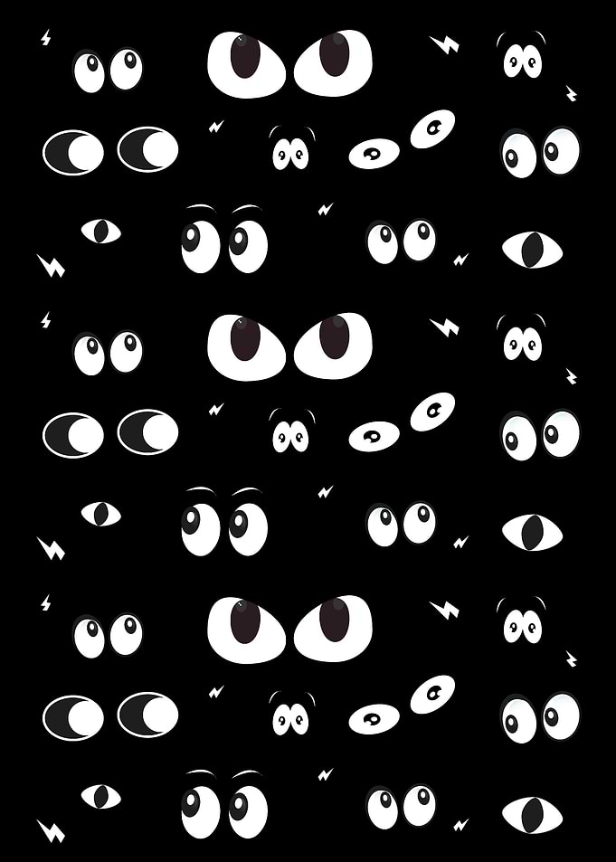 Glowing in the dark eyes