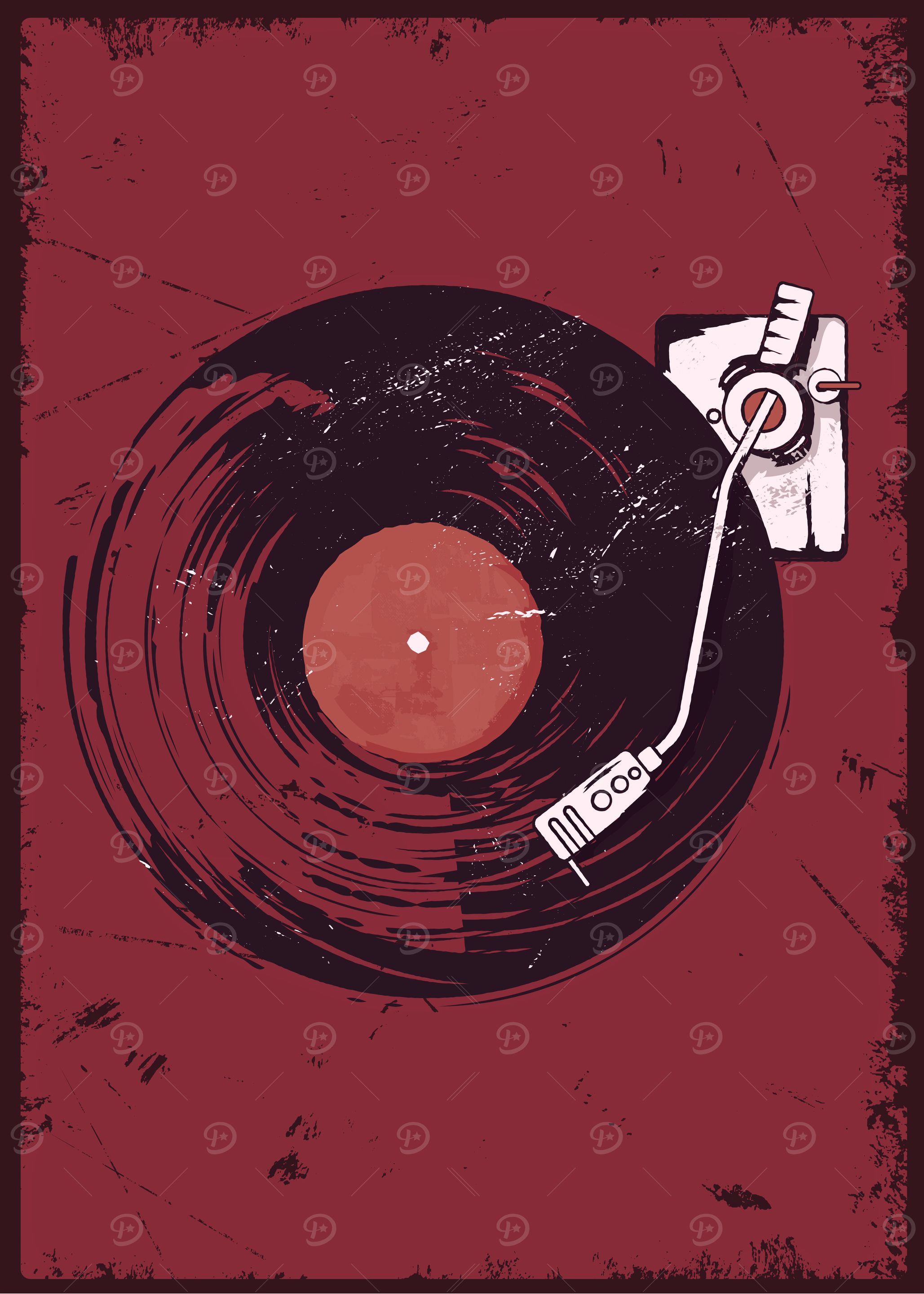 Vintage Vinyl Turntable