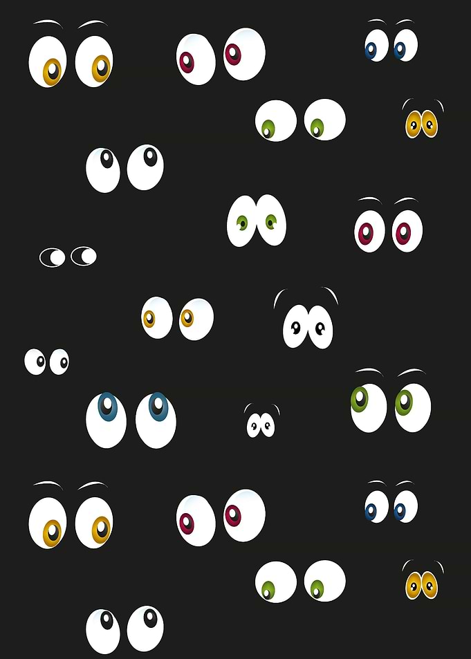 Glowing in the dark eyes
