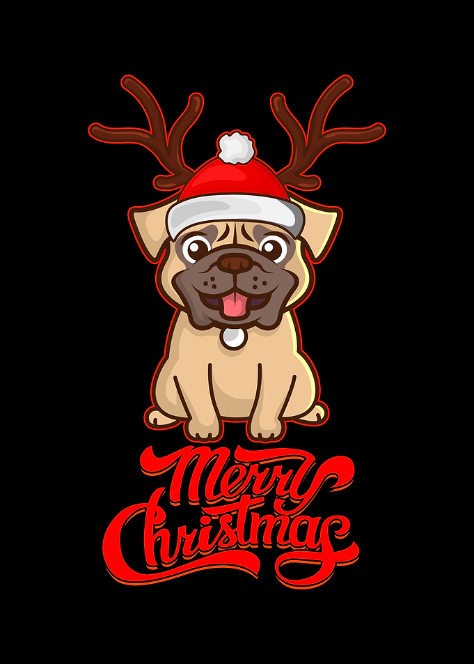 Pug Ugly Christmas Merry