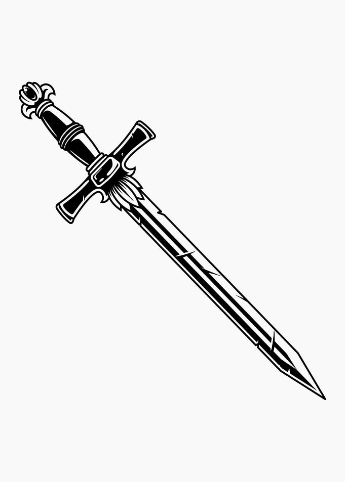 Fantasy warrior sword