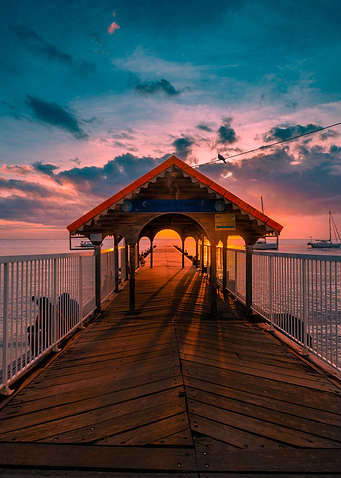 Sunset at Saint Pierre