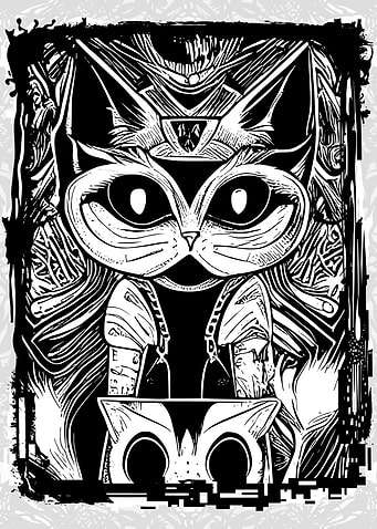 Psychedelic Weird Cats