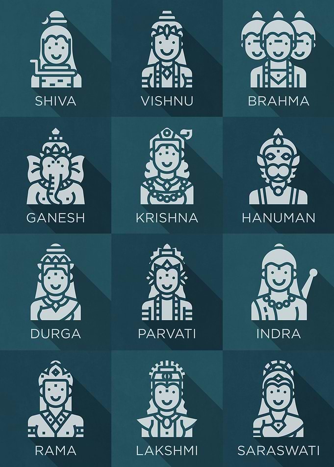 Hindu Gods Icons 10