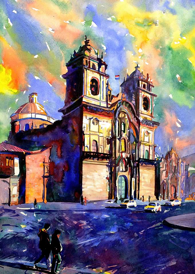 Spanish Church Cusco Peru