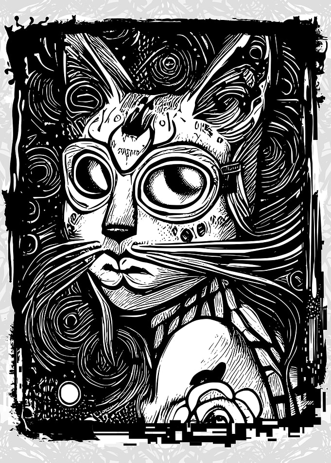 Psychedelic Weird Cats