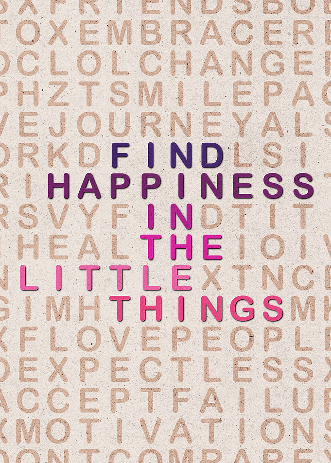 Find Happiness Papercut