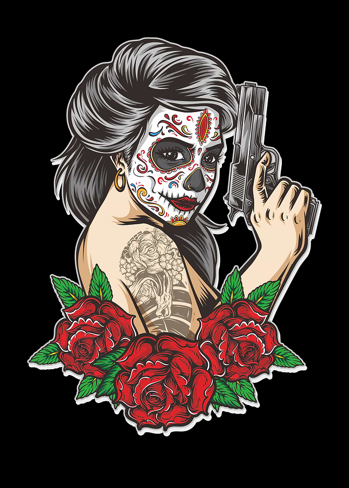 masked woman