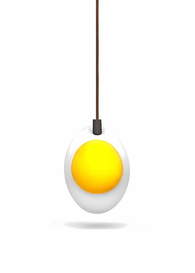 Lightbulb or cooked egg ha