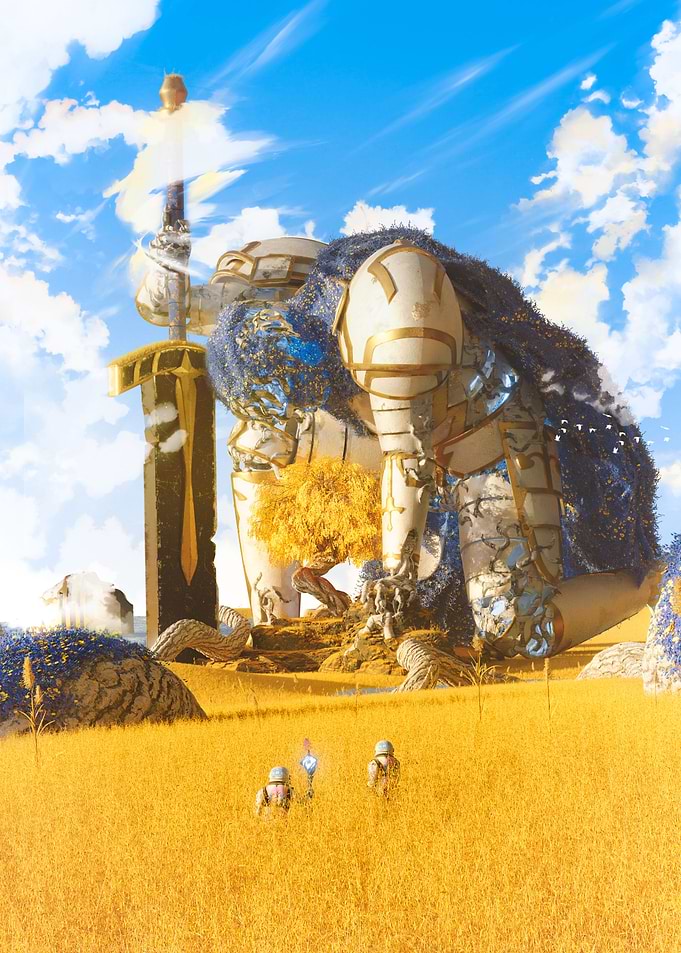 Giant Fallen Knight