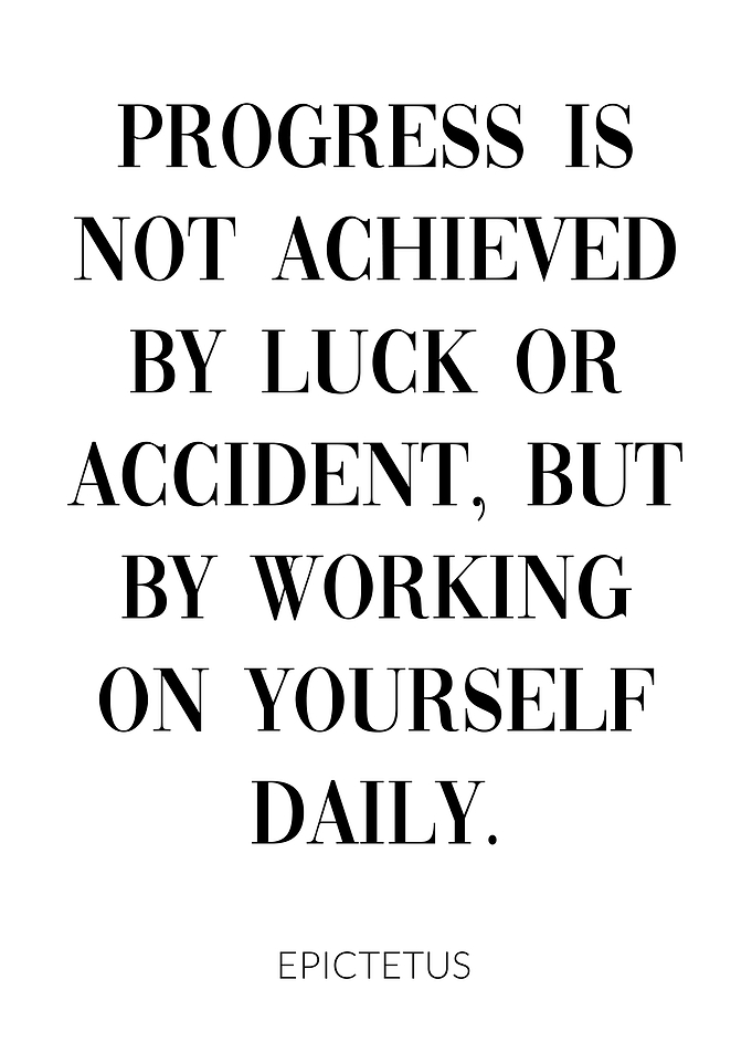 Progress Work Hard Success