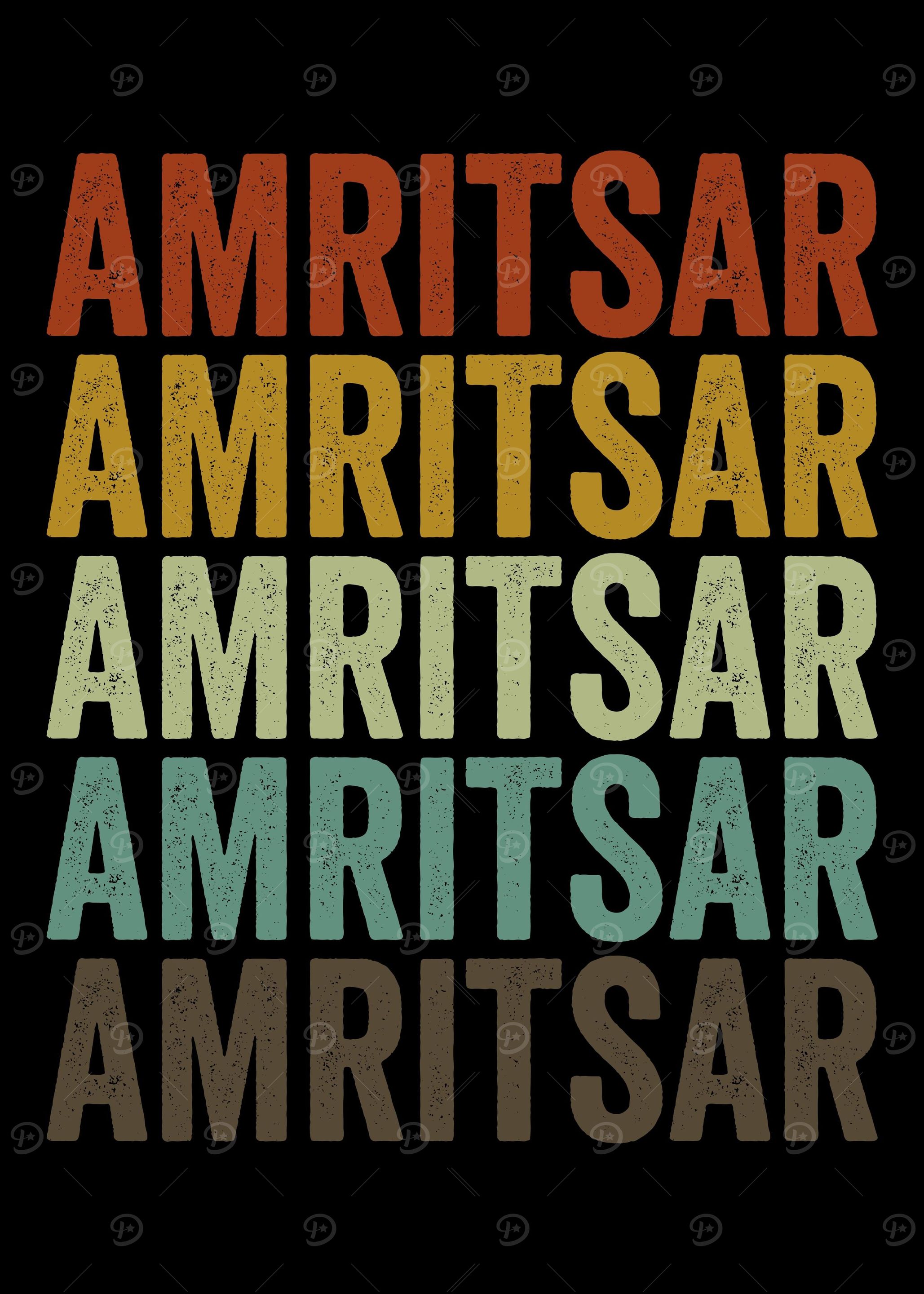 Amritsar India Retro