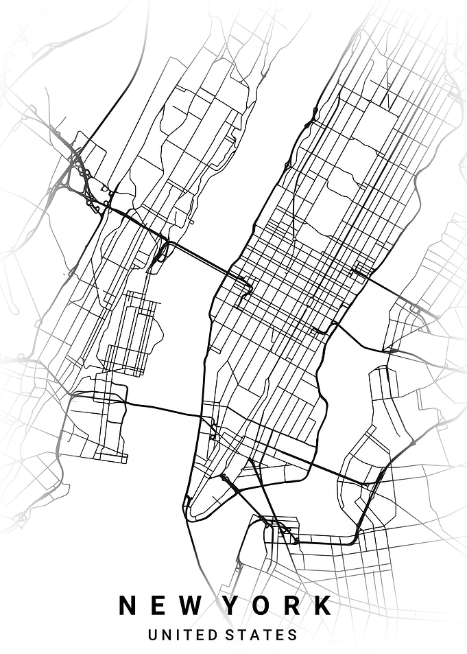 new york city map