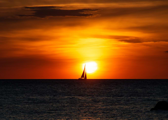 Towards the sun