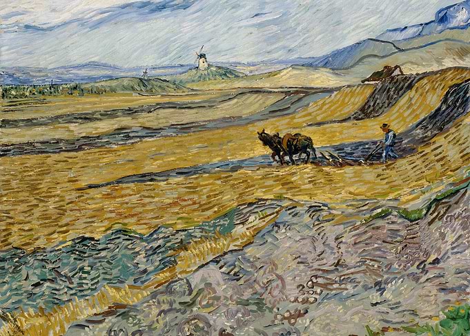 Van Gogh Farming Fields