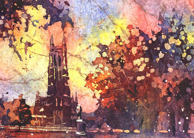 Duke Chapel Durham NC art