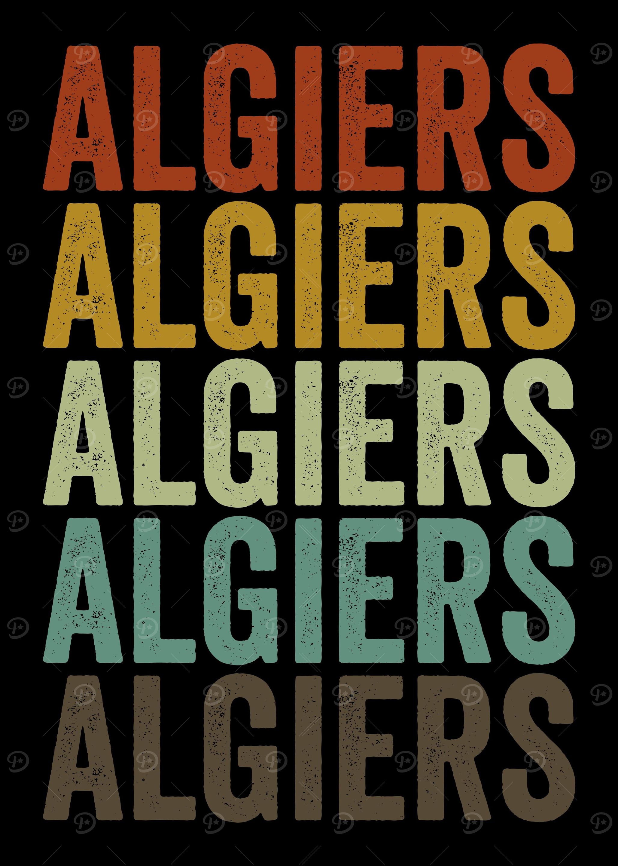 Algiers Algeria Retro