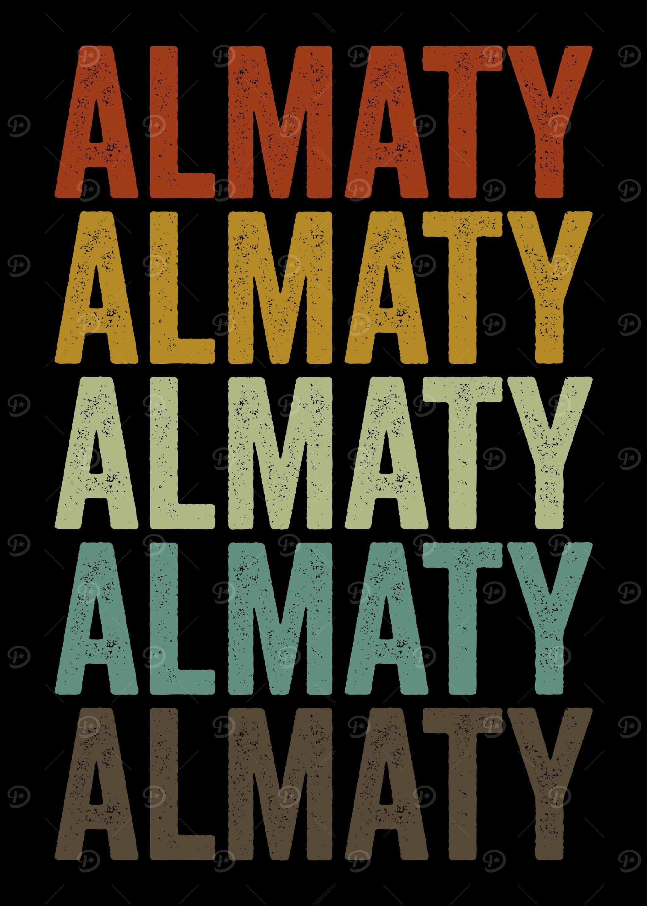 Almaty Kazakhstan Retro