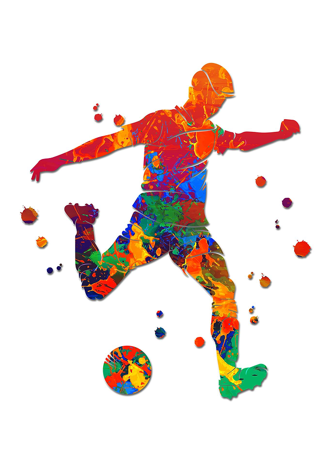 Football Player With Ball