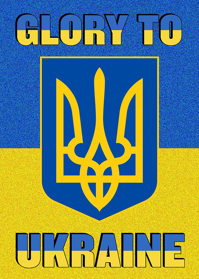 Glory to Ukraine Flag