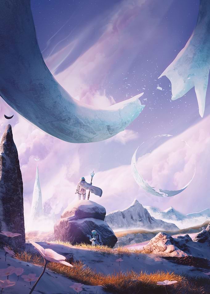 Ice Planet Landscape