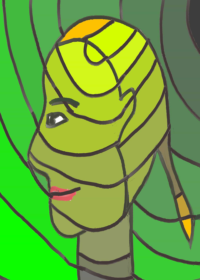 lady painting