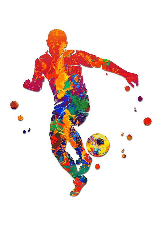 Football Player With Ball